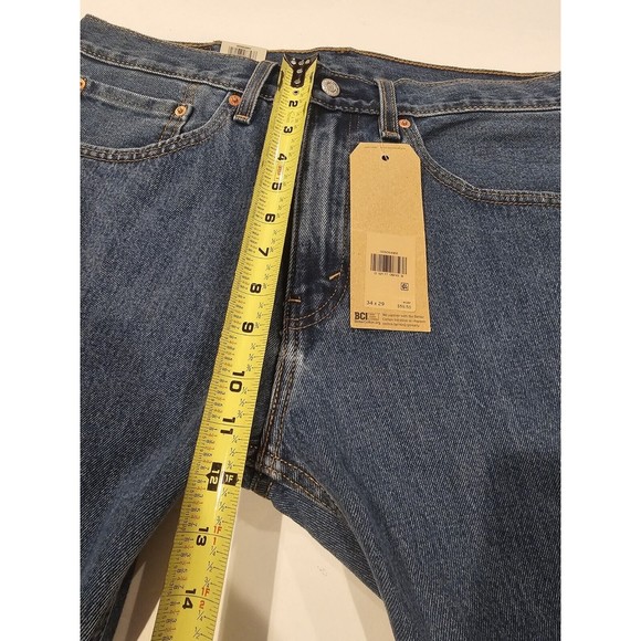 Levi's 505 Men's 505-4891 Regular Extra Room,  Straight Leg jeans Blue 34wx30 - Picture 8 of 11